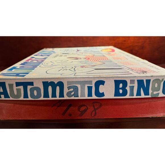 Original Box Vintage Tucker Toy Automatic Bingo Game Complete Nice Condition - Picture 7 of 7